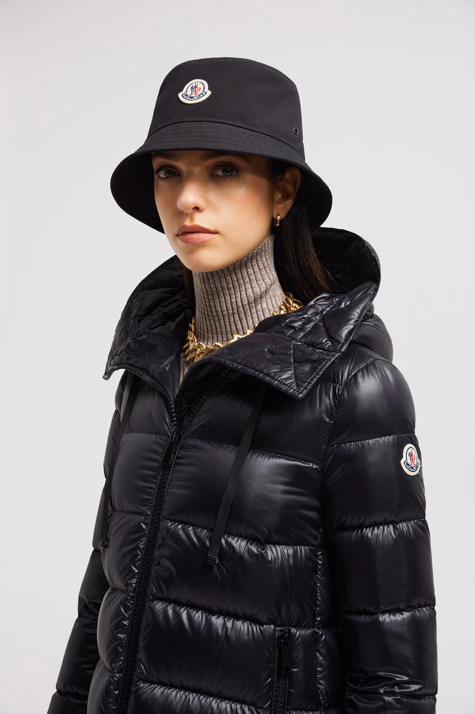 Gorro de pescador de mezcla de lana Mujer Negro Moncler 2